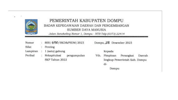 PENGUMPULAN SKP TAHUN 2022