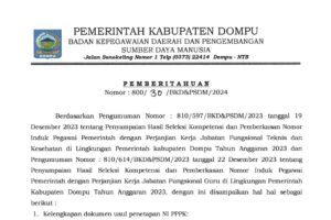 PEMBERITAHUAN PEMBERKASAN PPPK TAHUN ANGGARAN 2023