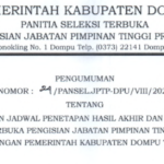 PERUBAHAN JADWAL PENETAPAN HASIL AKHIR SELEKSI TERBUKA JPT PRATAMA