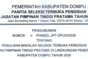 JADWAL PENULISAN MAKALAH SELESKSI JPT PRATAMA