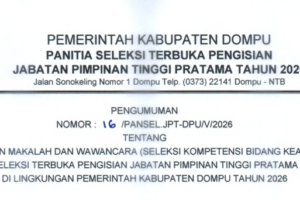 PENILAIAN MAKALAH DAN WAWANCARA SELEKSI TERBUKA JPT PRATAMA