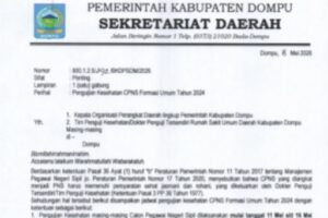 PELAKSANAAN TES KESEHATAN CPNS KE PNS TAHUN 2026